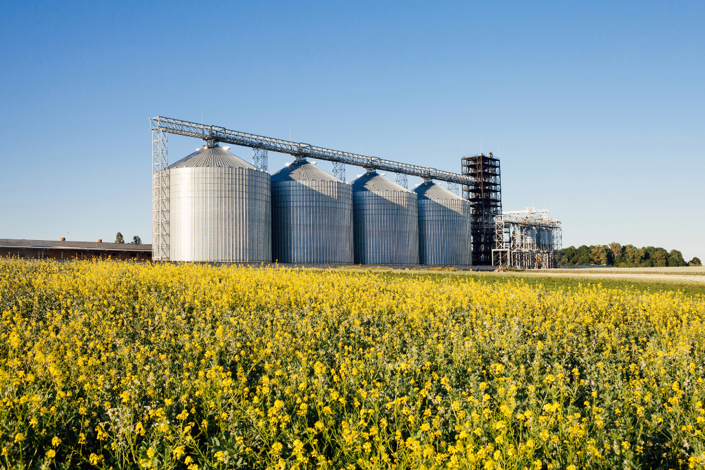 Monitoreo de silos de alimentación con imagem de silos en el campo